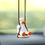 Thumbnail: Car Pendant Cute Swing Duck Auto Rearview Mirror Ornaments Car Fragrance Gypsum