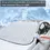 Thumbnail: Magnetic car windshield Snow Frost 5/9 magnet sunshade Waterproof winter snow sh