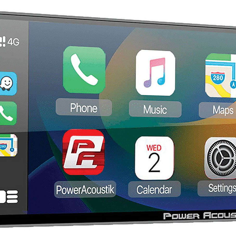 Thumbnail: Power Acoustik CP-71W Single DIN 6.5" Color Touchscreen Car Stereo with Blu..