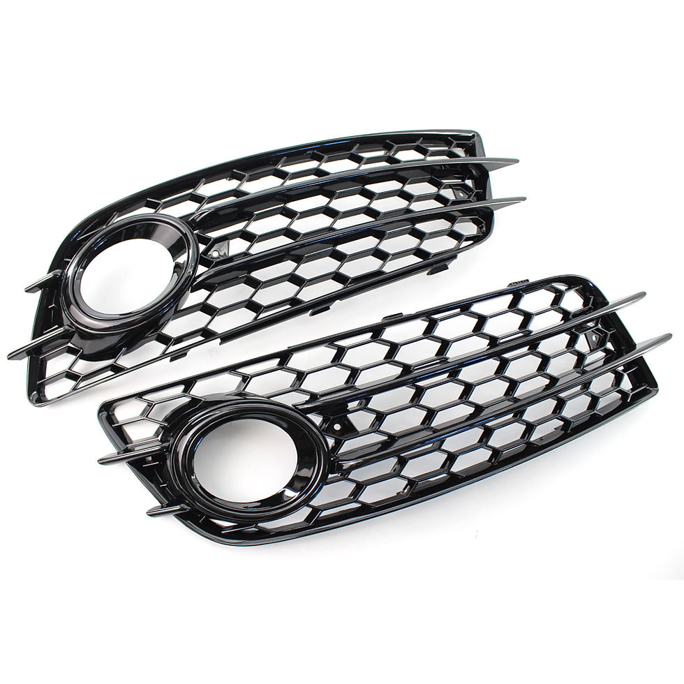 Thumbnail: RS4 Style Front Bumper Lower Grille Fog Light Grill For Audi A4 B8 S-line S4 200