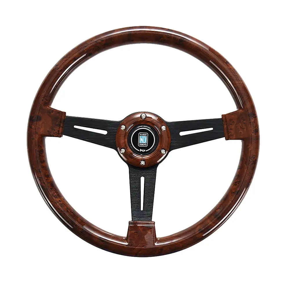 Thumbnail: Nardi 14 Inch Wood Grain Racing Steering Wheel 350mm ND Retro Deep Corn Drifting