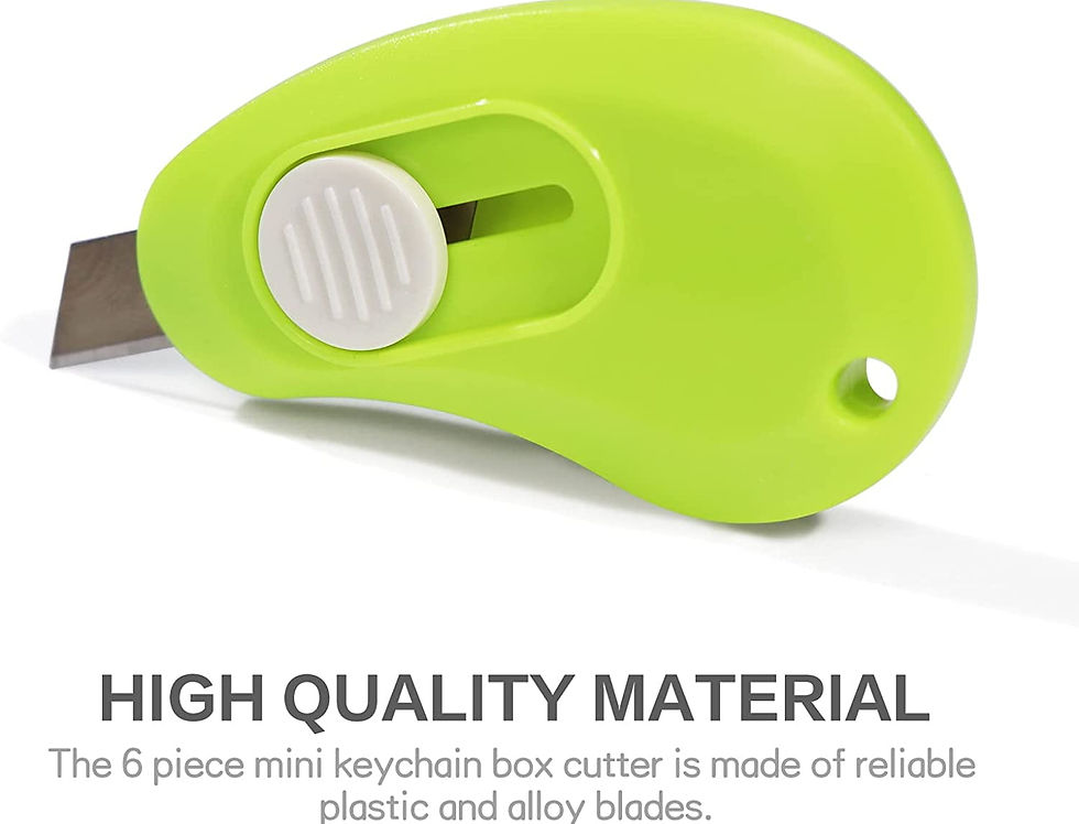 Thumbnail: 6 Pack Mini Box Cutter, Portable Mini Retractable Utility Knife Letter Open..