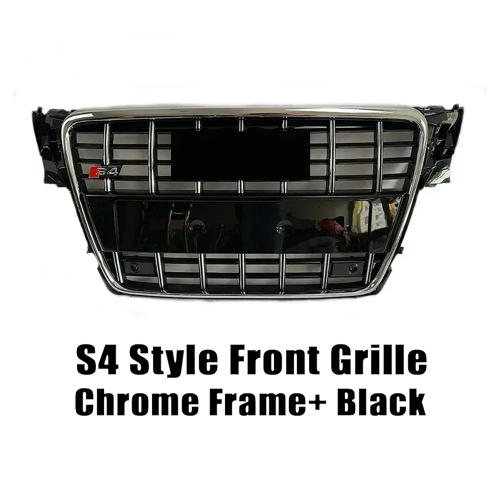 Thumbnail: XVIP All Glossy Black Trim Grill High Quality ABS Front Bumper Grille For Audi A