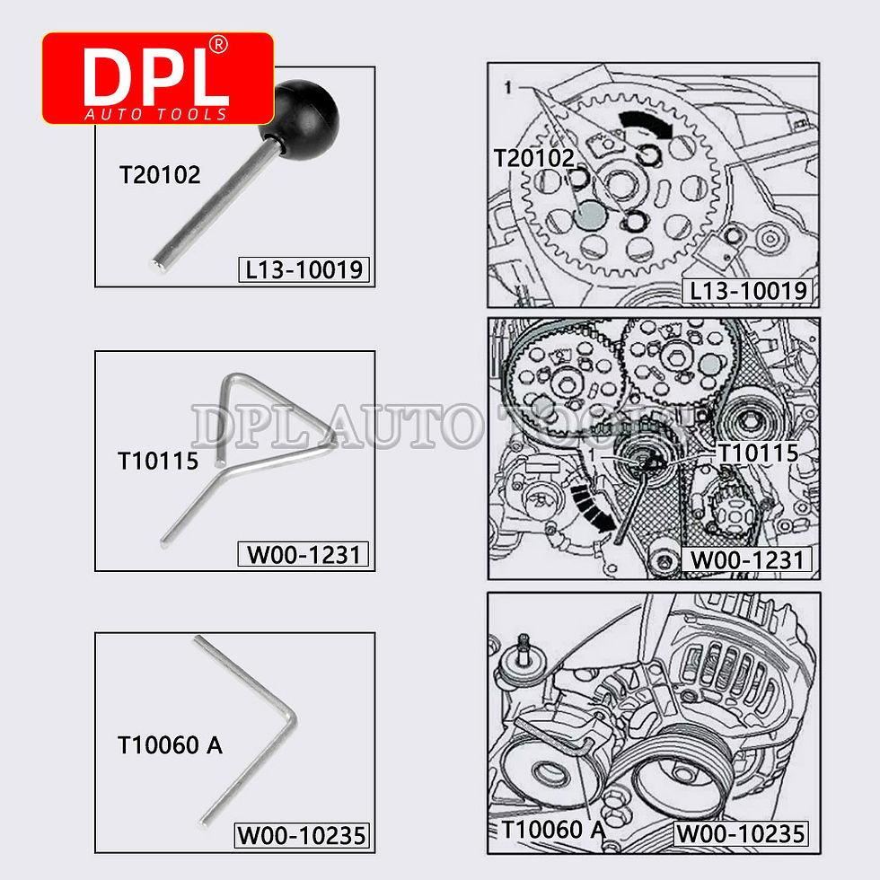 Thumbnail: 7pcs Timing Tool Audi Common Rail Pump Nozzle Timing Belt Change Tool 1.2,1.4,1.