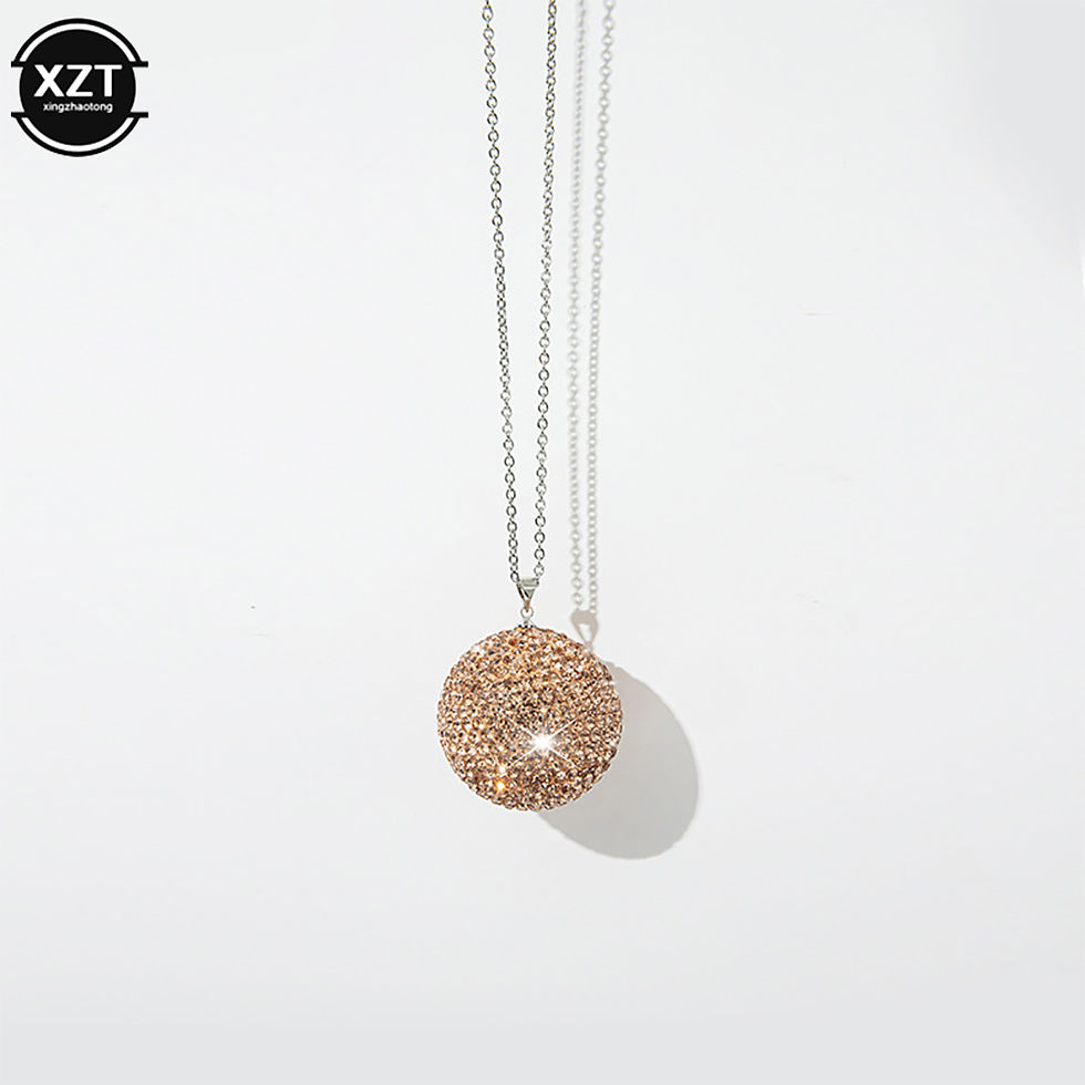 Thumbnail: Car Crystal Ball Pendant Car Rearview Mirror Pendant Bling Bling Rhinestone Ball