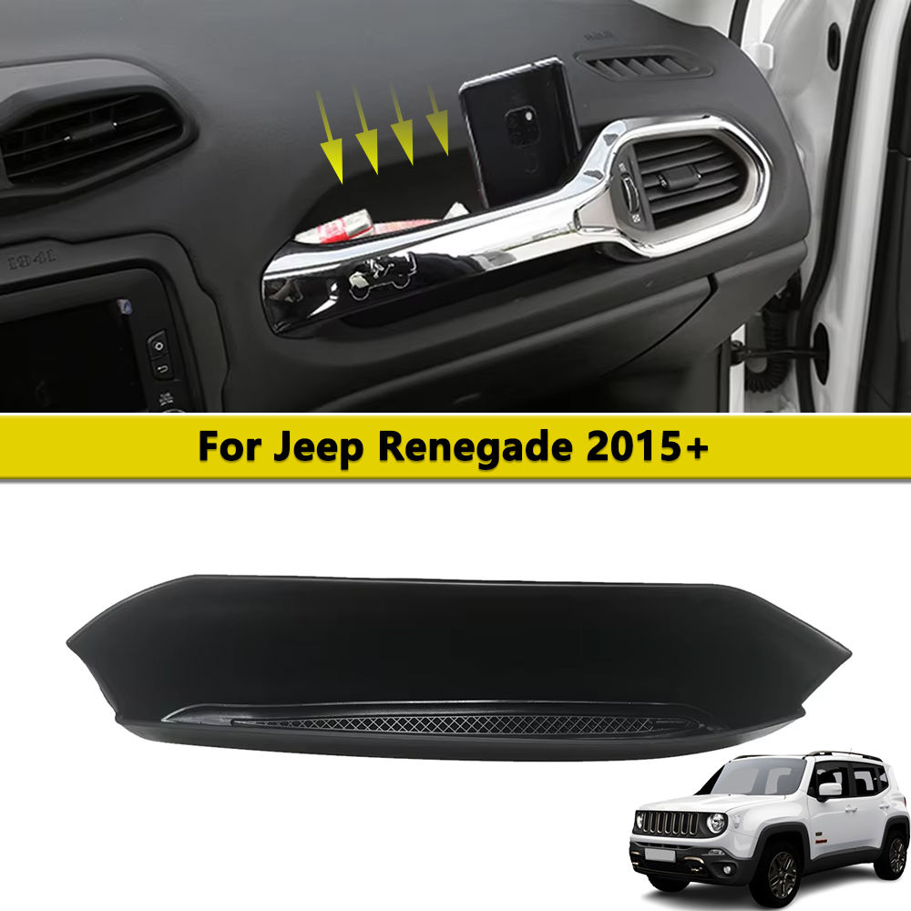 Car Copilot Grab Handle Storage Box Tray Organizer for Jeep Renegade 2015-2023 A