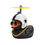 Thumbnail: Car Rubber Duck Toy With Helmet Small Black/Yellow Duck Road Bike Motor Helmet R