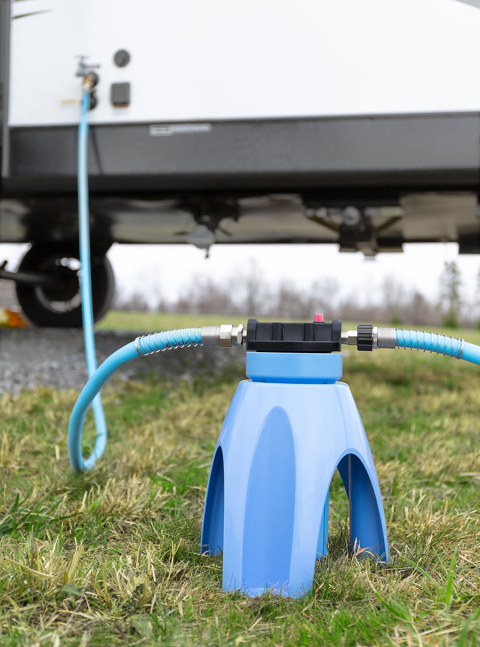 Thumbnail: Camco EvoFlex 25-Foot RV Drinking Water Hose - Stainless Steel Strain Relie..