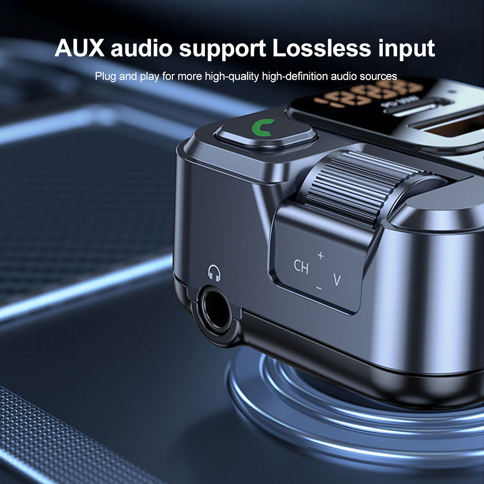 Thumbnail: Car Bluetooth Receiver USB U Disk Read PD20w Fast Charging Digital Display Car M