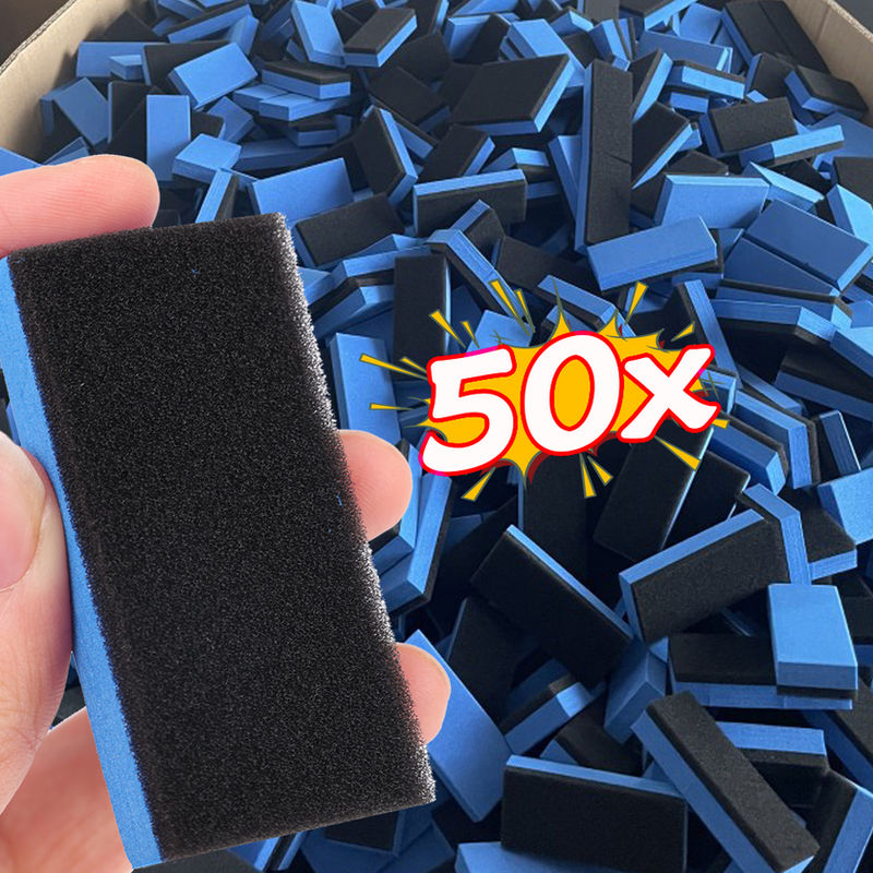 Thumbnail: 1/50Pcs Car Ceramic Coating Sponge Waxing Pad Sponges Car Paint Surface Crystal