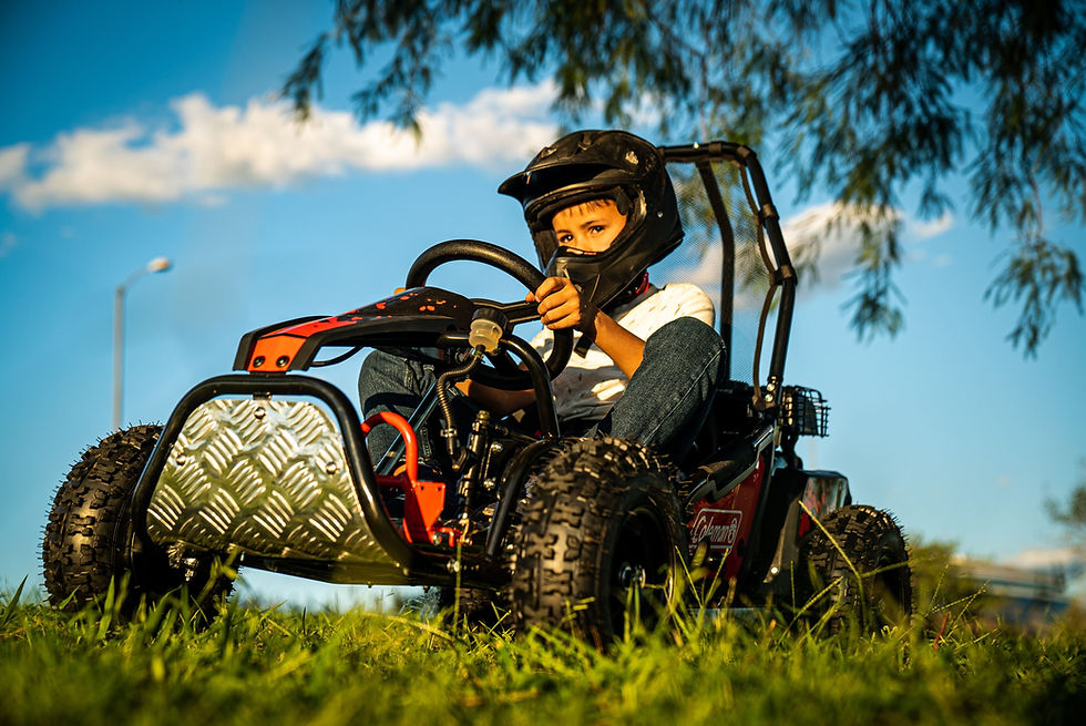 Thumbnail: Coleman SK100 Go Kart: 98cc Gas, Single Rider, Red