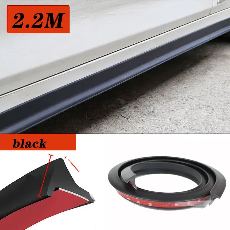 Thumbnail: 6D Carbon Car Door Side Skirts Stripes Lip Splitter For Bmw E90 E39 E46 E91 F30