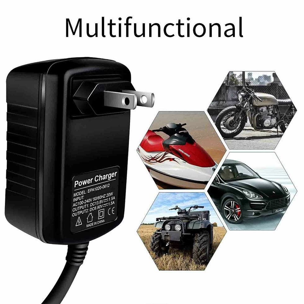 Thumbnail: Automatic Battery Charger Maintainer Motorcycle Trickle Float For Tender 6V..