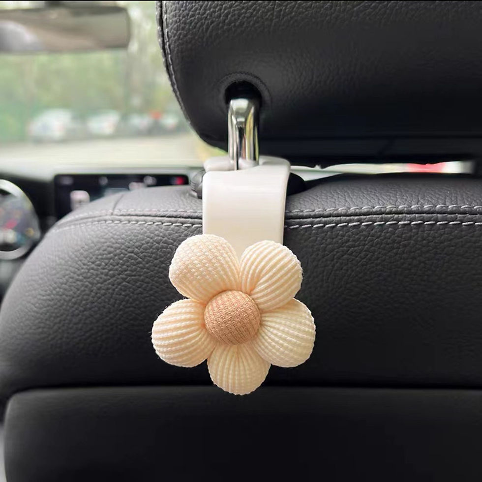 Thumbnail: 4PCS Creative Car Hooks Temperament Flower Seat Back Storage Car Seat Hooks Seat