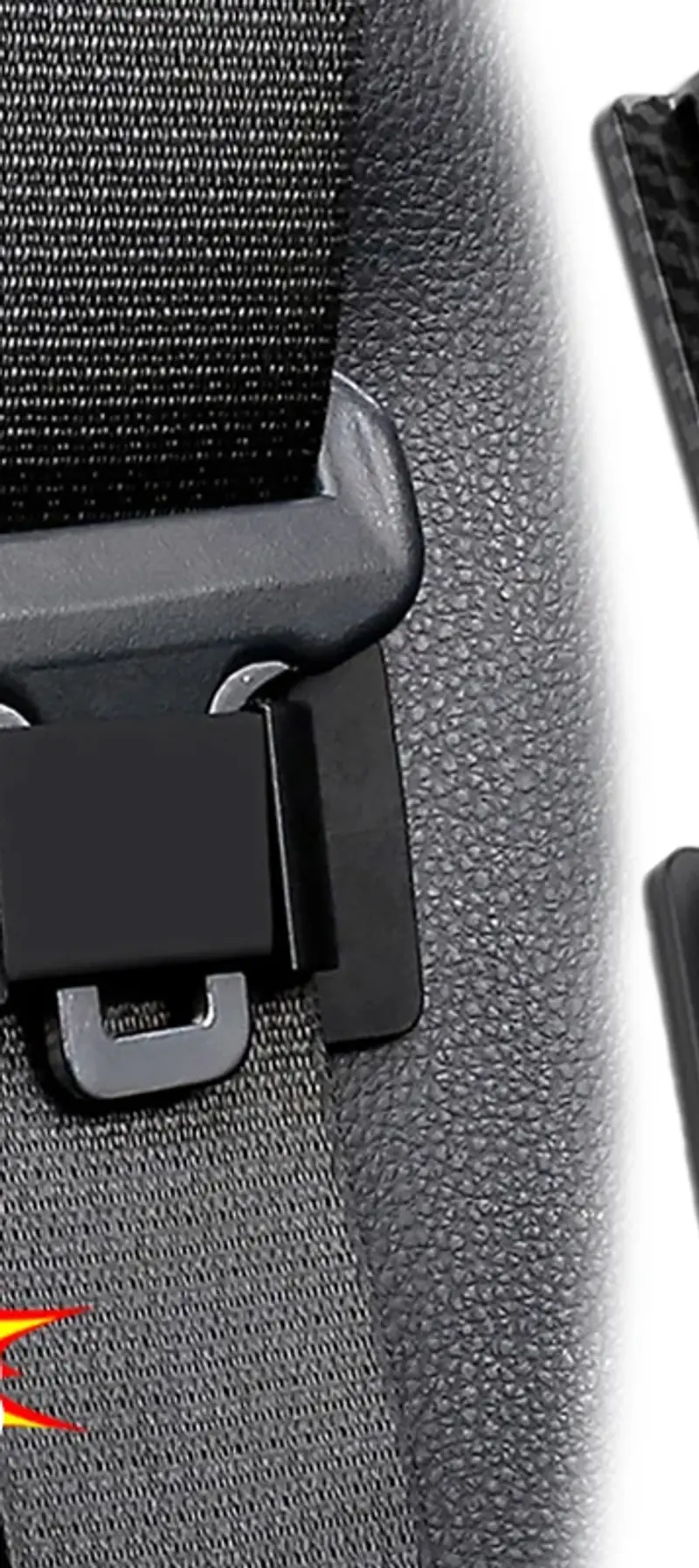 Car Safety Belt Limiter Seat Belt Fixed Buckle Stopper Clip Spacing Limit Adjust