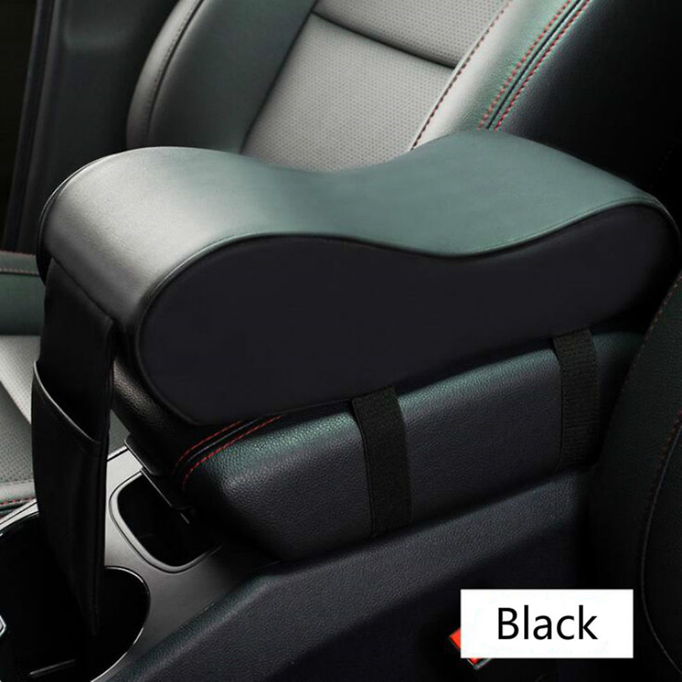 Thumbnail: Leather Car Armrest Pad Auto Central Console Seat Box Mat Cushion Pillow Cover V