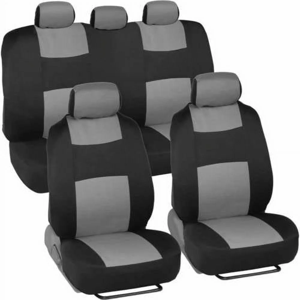 Full Set of Deluxe Low Back Seat Covers, Universal Fit for Car, Truck, SUV and V