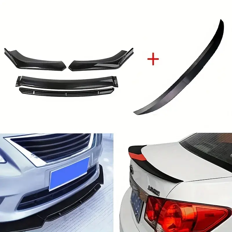 Thumbnail: Universal Car Front Bumper Lip Body Kit Spoiler Splitter Diffuser Car Adjustable