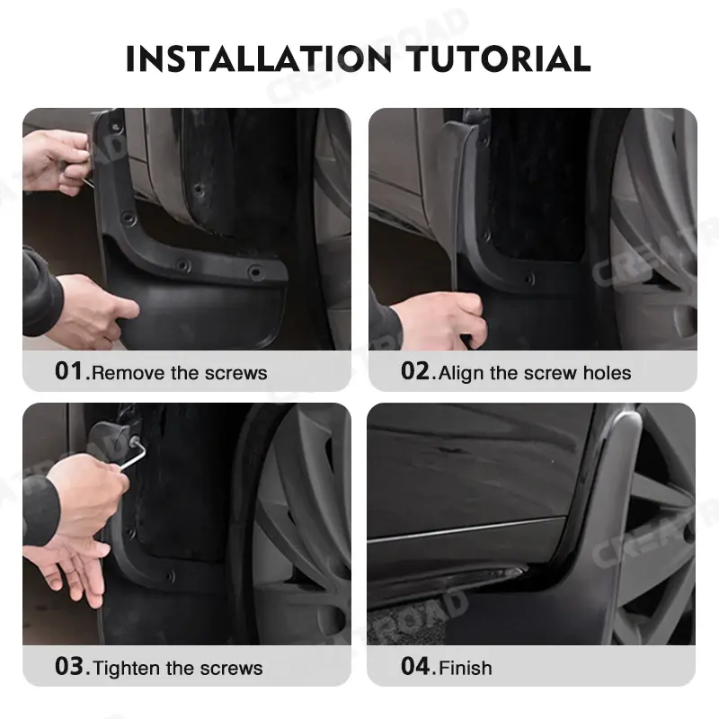 Thumbnail: For Suzuki Swift 2 2005 2006 2007 2008 2009 2010 Mudflaps Splash Guards Mud Flap