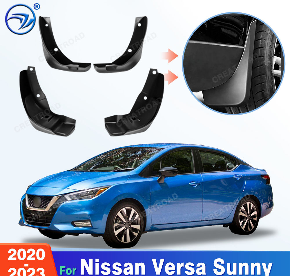 For Nissan Versa Sunny 2020 2021 2022 2023 Fender Mudflaps Splash Guards Mudguar