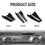 Thumbnail: 35cm 48cm Universal Fit Car Spoiler Lateral Bumper Rear Side Skirt Lip Rocker Wi