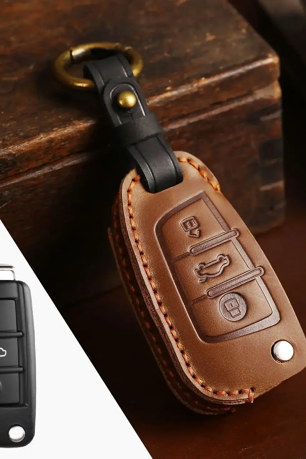 Thumbnail: Car Key Case Protector Cover for Audi A1 A3 A4 A5 A6 A7 A8 Quattro Q3 Q5 Q7 R8 A