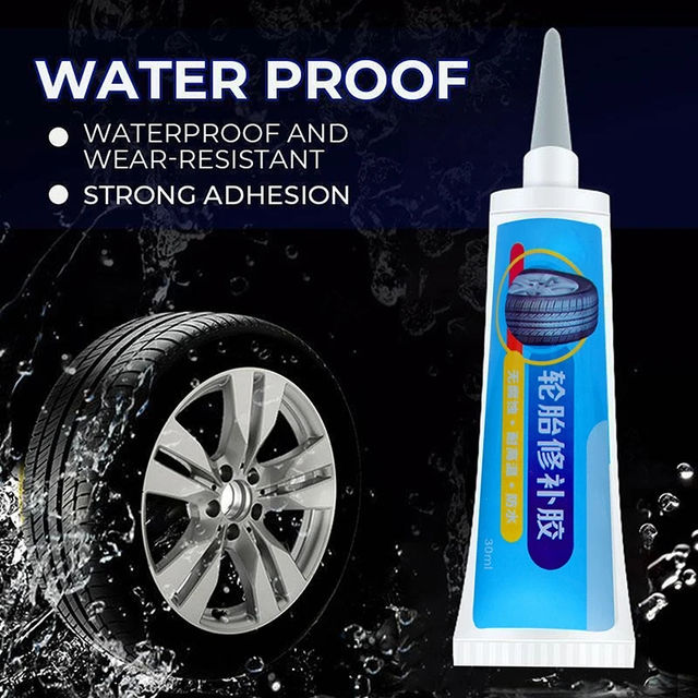 Thumbnail: 1/2Pcs Tire Repair Black Glue Liquid Strong Rubber Wear-resistant Non-corrosive