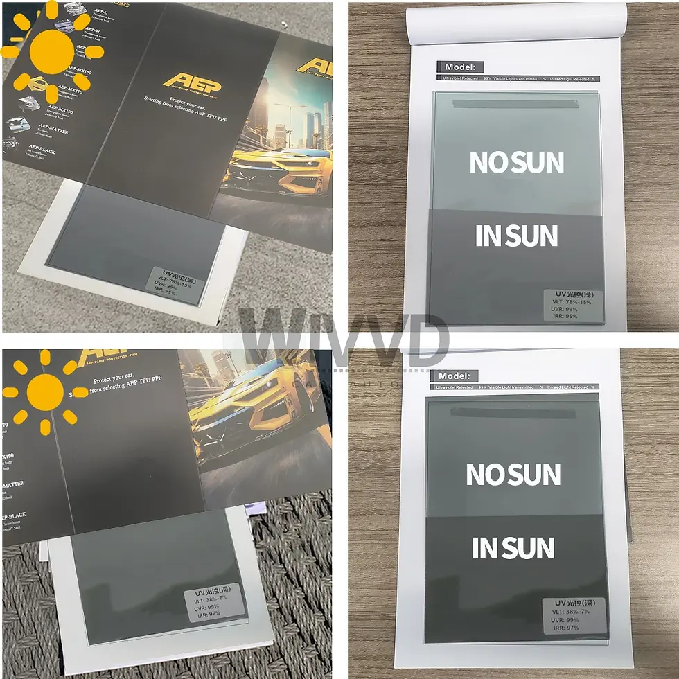 Thumbnail: Car Window Solar Tint Photochromic Film Color Change Heat Rejection Anti UV For