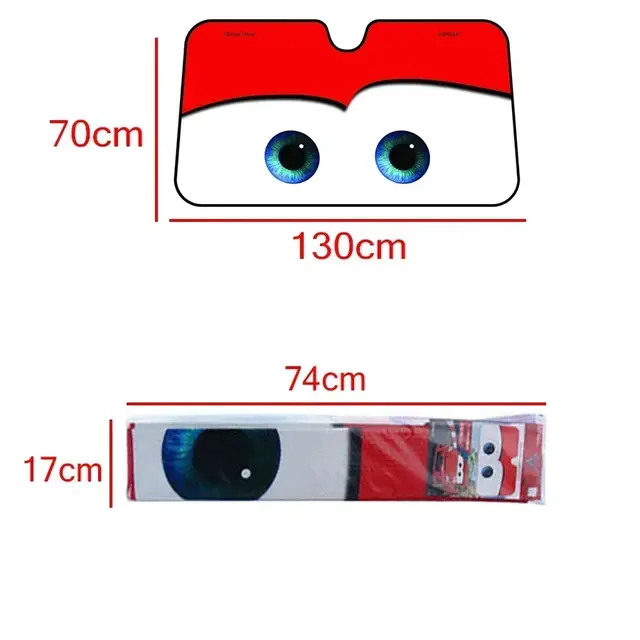 NEWCar Eyes Heated Windshield Sunshade Car Window Windscreen Cover Sun Shade Car