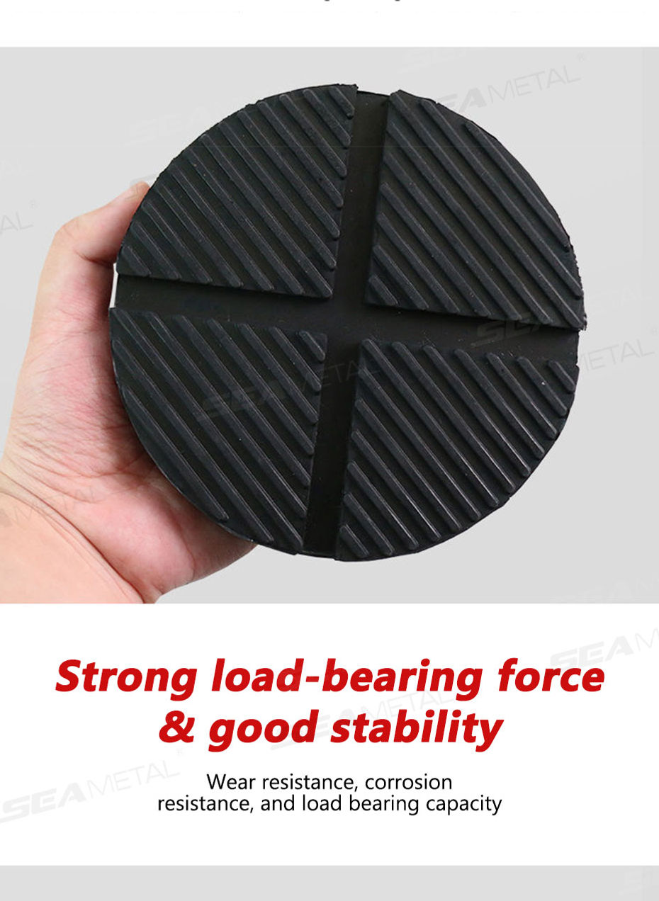 Thumbnail: SEAMETAL 3 Sizes Universal Rubber Jack Pad Support Pinch Weld Slotted Floor Fram