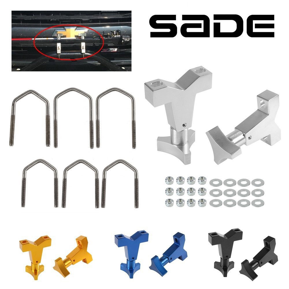 2Pcs Universal Mount Front Tube Adjustable Car Jack Tube Mount Bracket 1"-2.5" F
