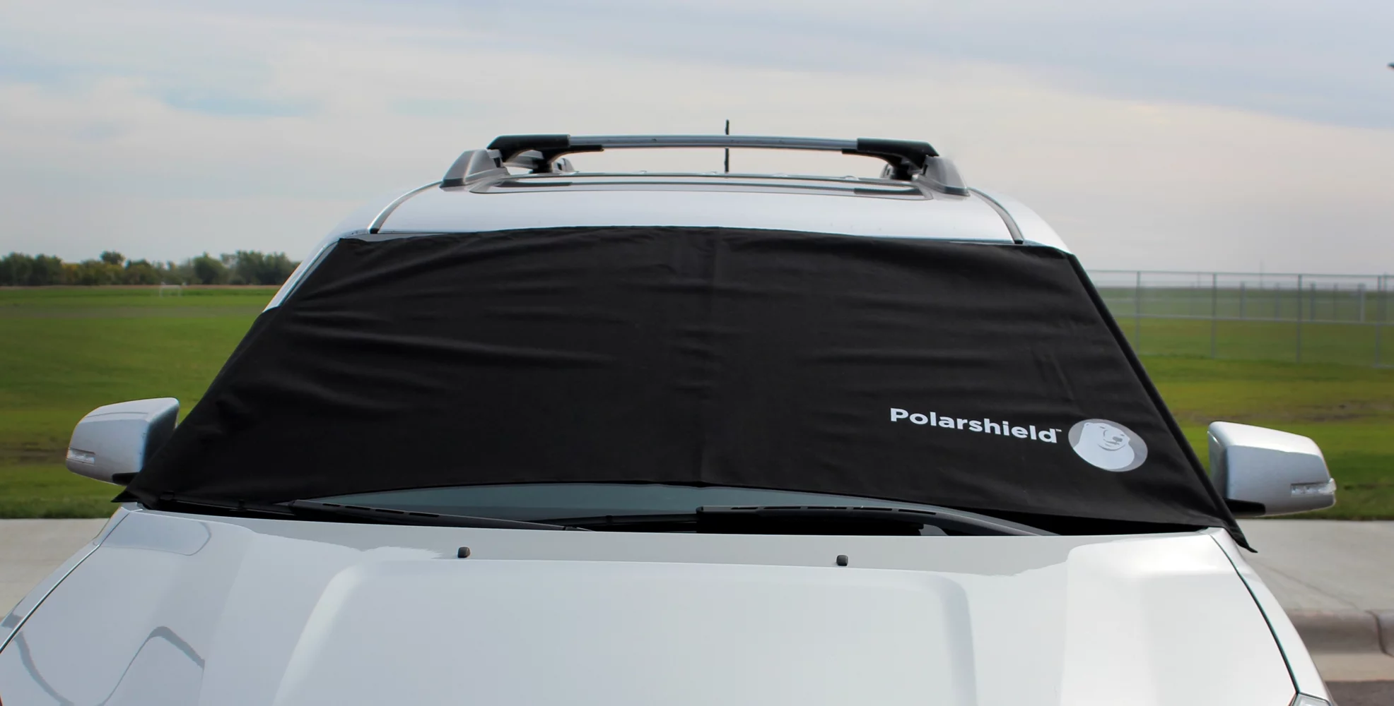 Polar Shield Winter Snow Car Wind Proof Windshield Cover W/ Security Panels