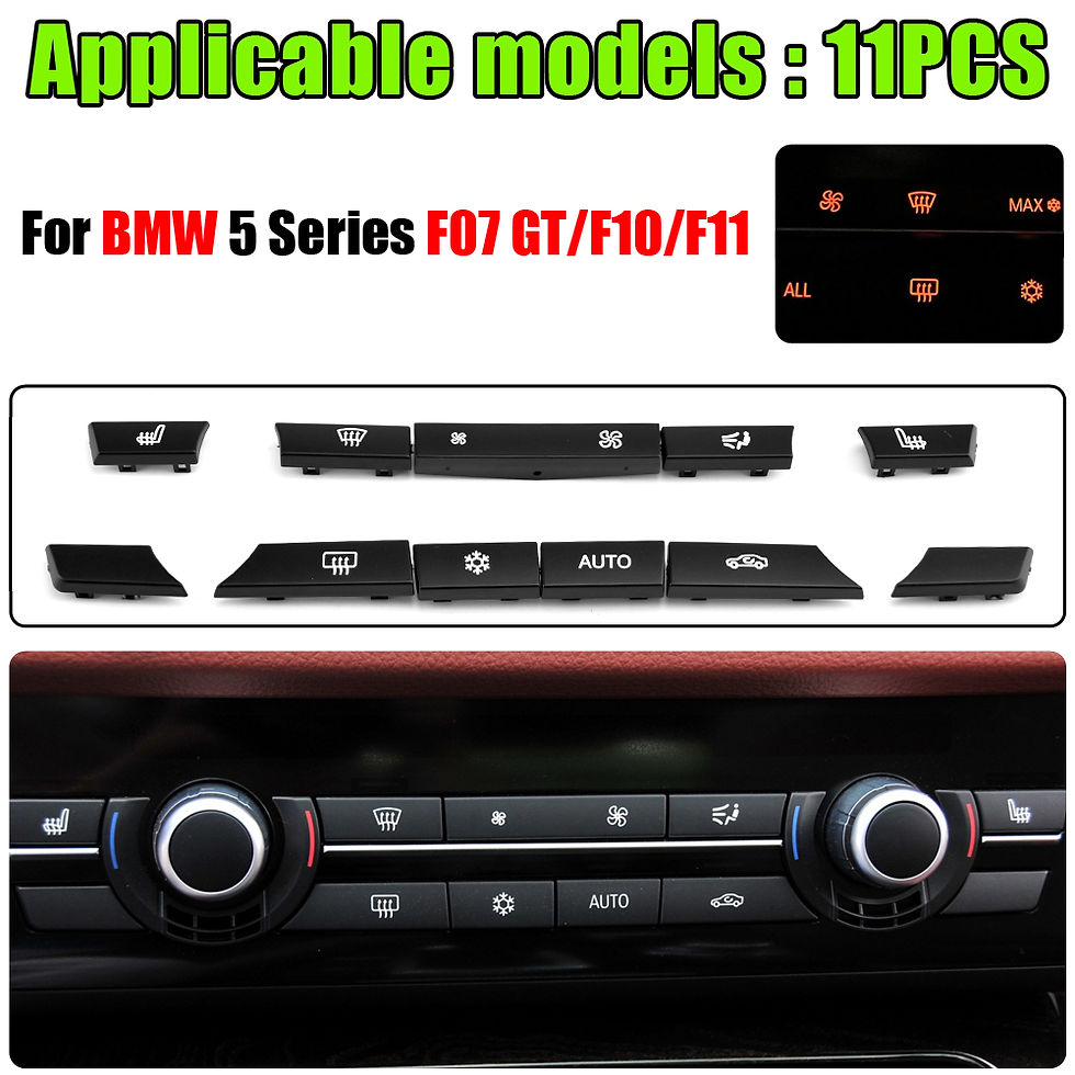 Thumbnail: 11/12/14pcs Dashboard Air Conditioner AC Button Heater Switch Cover For BMW 5 6