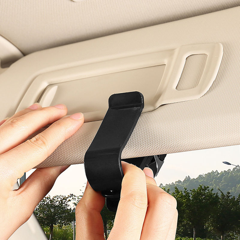 Thumbnail: Car Glasses Holder Sun Visor Clip Universal Car Glasses Case Box Card Ticket Sun