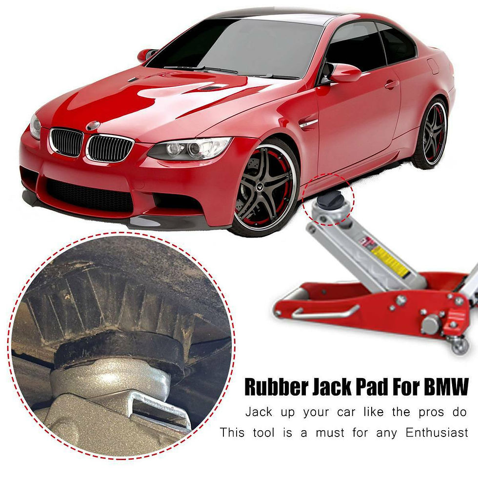 Thumbnail: 1pc Rubber Jacking Pad Black Upholstered Lift Adaptor For BMW E46 E90 E91 E92 X1