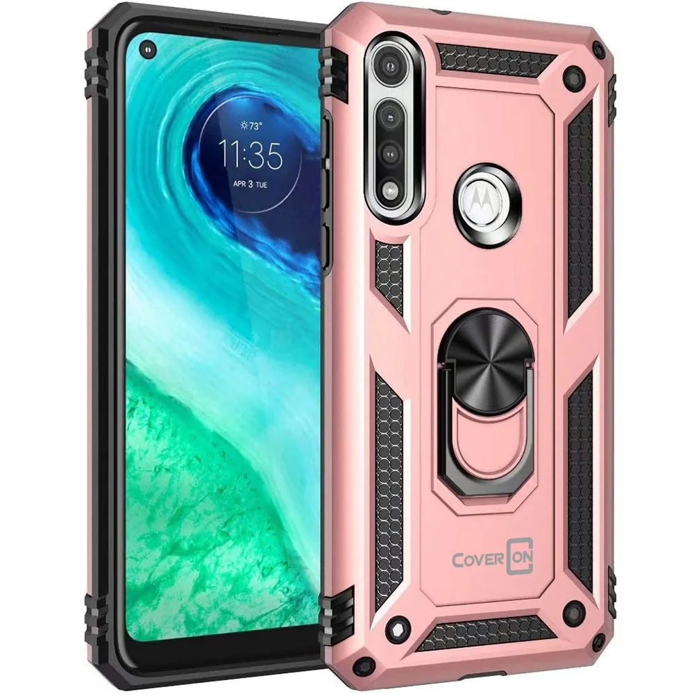 Motorola Moto G Fast Ring Case, Kickstand Rugged Phone Cover Magnetic Car Mount