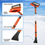 Thumbnail: Monibloom Car Snow Shovel and Brush Kit, 4 in 1 Ice Scraper with Snow Brush for 