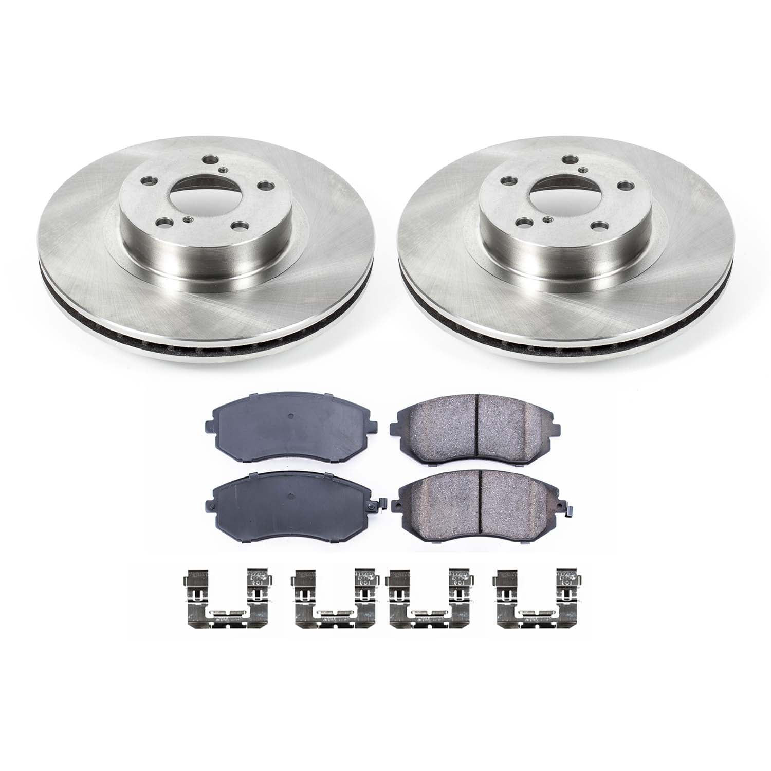 Ultimate Brakes Front Ceramic Brake Pad and Rotor Kit with Hardware WM80898