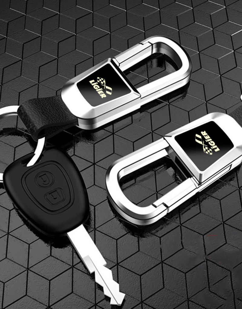 Thumbnail: car keychain Alloy Key chain leather key ring for ligier js50 L js2 js60 jsrc js