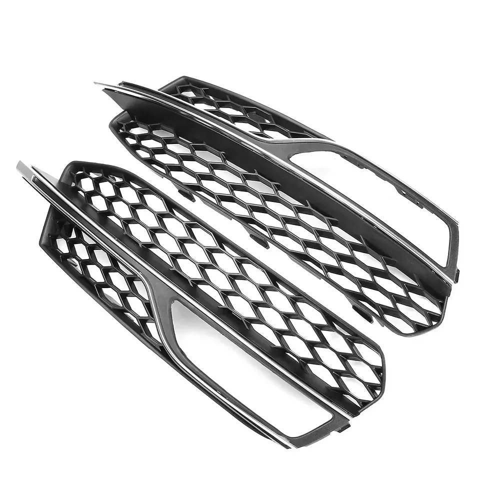 Thumbnail: Pair Car Front Bumper Fog Light Grille Cover For Audi A3 S-Line S3 2014 2015 201