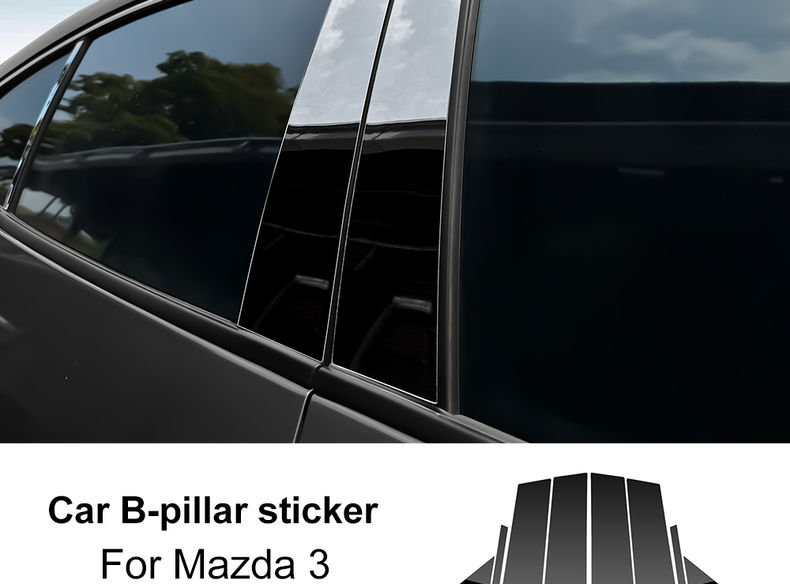 For Mazda 3 BP 2019 2020 2021 2022 2023 2024 2025 Mazda3 Axela Glossy Black Wind