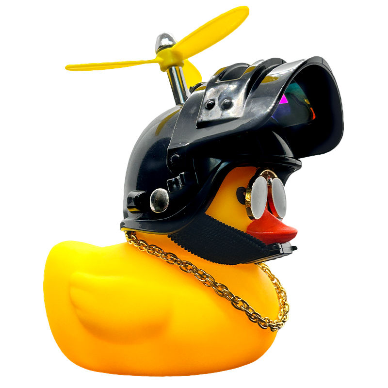 Thumbnail: Car Duck Ornament,Squeeze Rubber Duck Dashboard Decorations Kids Bicycle Decorat