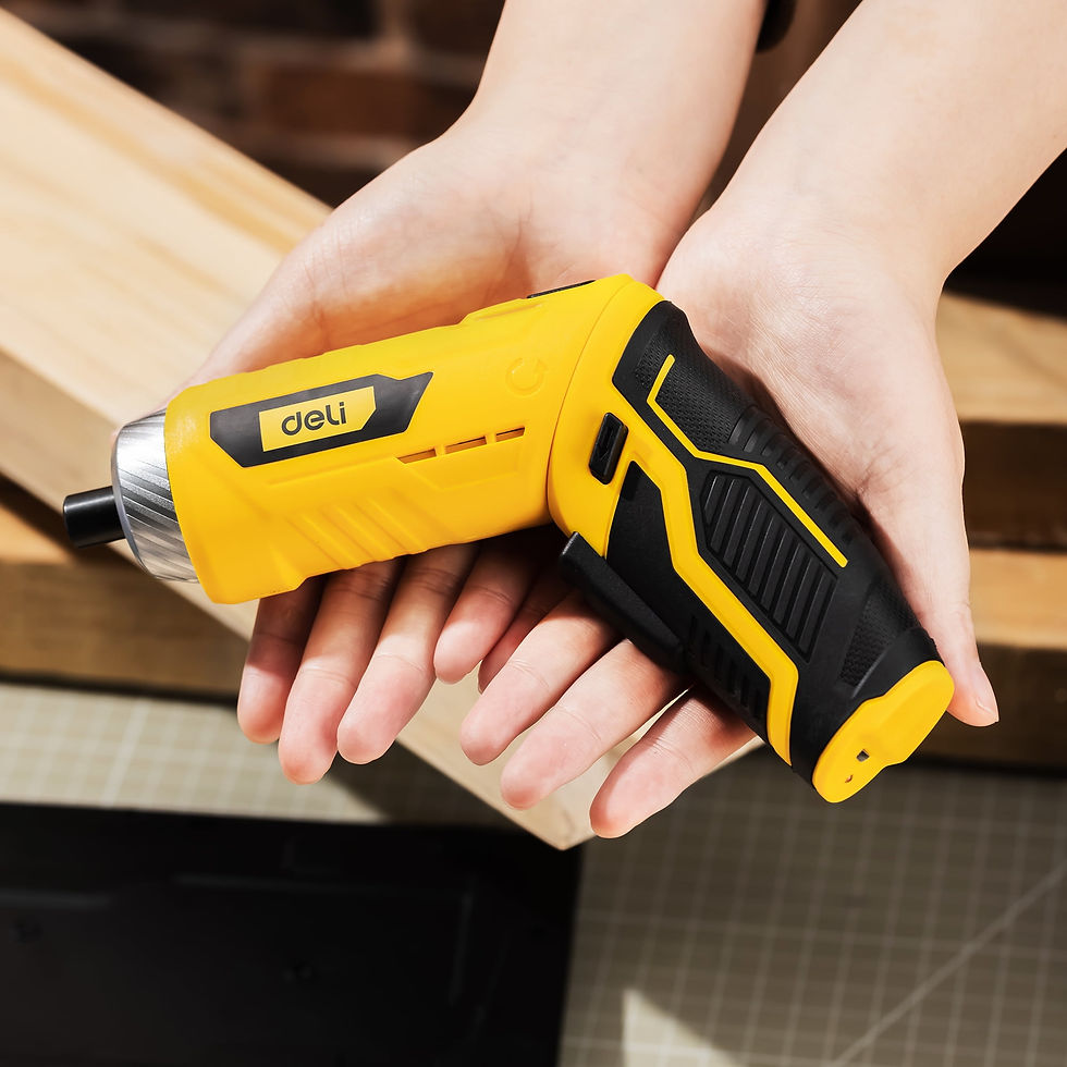 Thumbnail: Deli 11pcs 3.6V USB Small Power Electric Screwdriver Set, Cordless & Rechar..