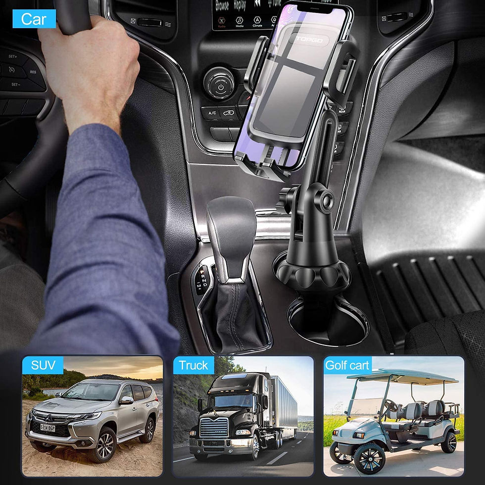 Thumbnail: Car Cup Holder Phone Mount Cell Phone Holder Universal Adjustable Cup Holde..