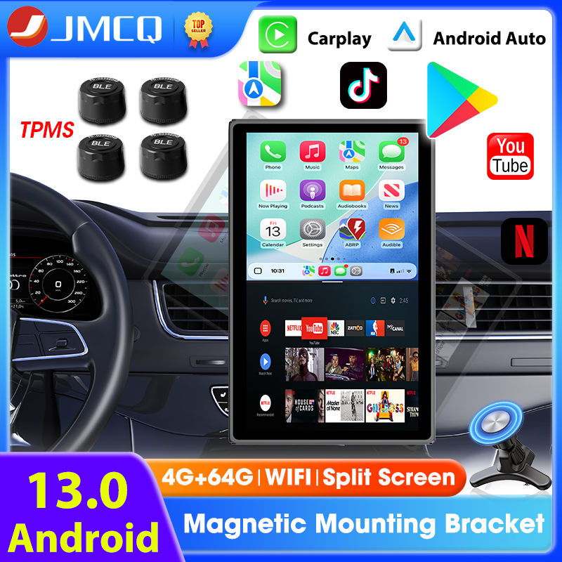 9 inch Android 13 Car Radio Multimedia Video Player 4G+64G Wireless Carplay Andr