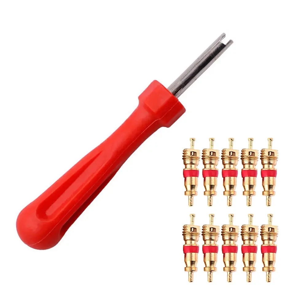 Thumbnail: 1set Tire Valve Core Screwdriver Tool Multifunctional Tire Valve Stem Tool Stand