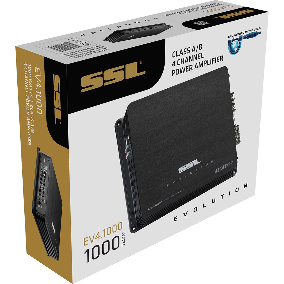 Thumbnail: Sound Storm Laboratories EV4.1000 Evolution Series Car Audio Amplifier - 10..