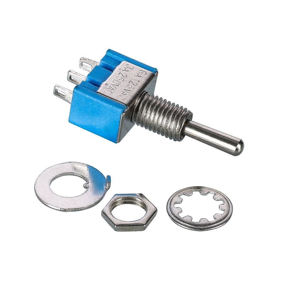 Thumbnail: 20Pcs Set Mini 6A 125V MTS-1 1P 3 Contacting 3 Position Power Toggle Switch