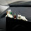 Thumbnail: 1pc Mini Cat Action Figure Auto Dashboard Rear View Mirror Decoration Car Access