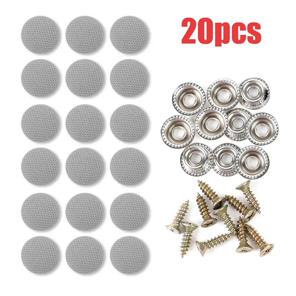 Thumbnail: 10/20pcs Car Interior Roof Fixing Buckles Screw Set Headliner Cloth Fabric Rivet